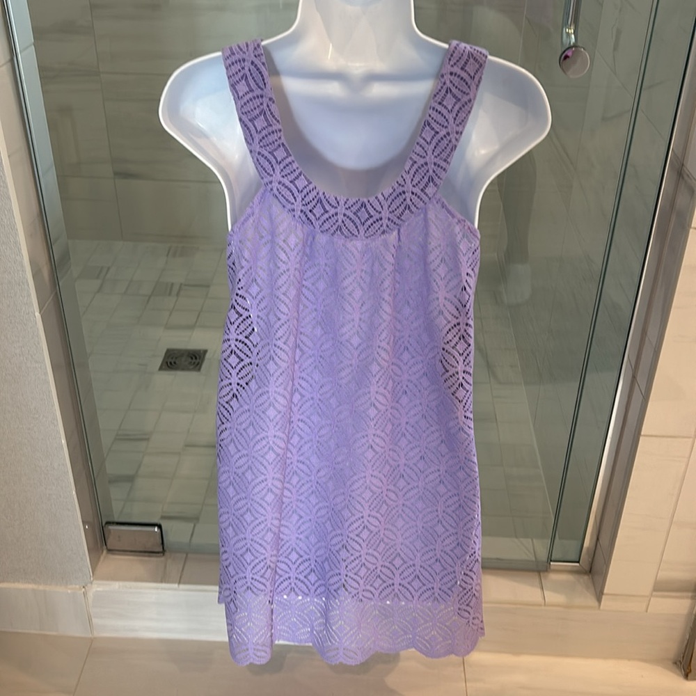 Shoshanna lilac eyelet coverup Petite - Picture 2 of 5
